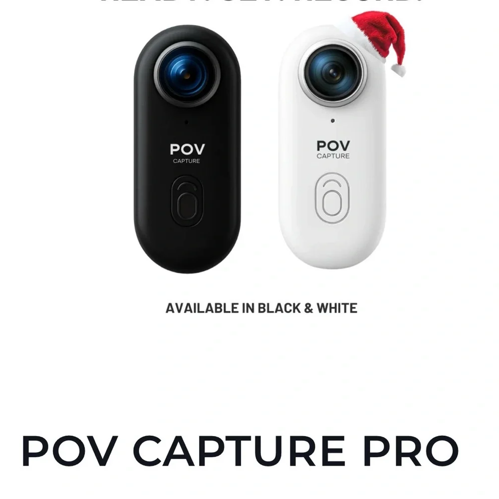 POV Capture Pro Compact Video Camera — White